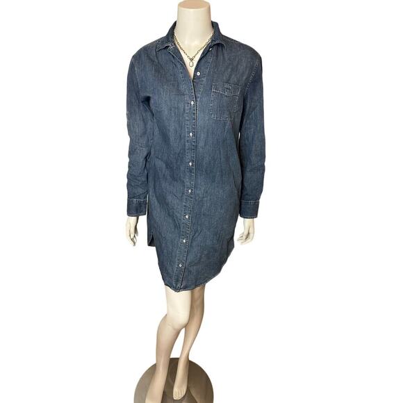 rag & bone Dresses & Skirts - Rag & Bone Chambray Long Sleeve Button Down Dress Size Small